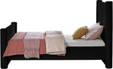 Elias Velvet Twin Bed - Elegant Minimalist Design with Solid Wood Frame for Contemporary Bedrooms