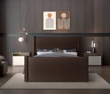 Elias Velvet Full Bed - Stylish Contemporary Design with Solid Wood Frame for Timeless Elegance