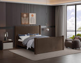 Elias Velvet King Bed – Elegant Contemporary Design with Solid Wood Frame for Modern Bedrooms Decor