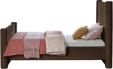 Elias Velvet Twin Bed - Elegant Minimalist Design with Solid Wood Frame for Contemporary Bedrooms