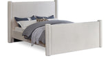 Elias Velvet Full Bed - Stylish Contemporary Design with Solid Wood Frame for Timeless Elegance