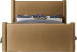 Elias Velvet Full Bed - Stylish Contemporary Design with Solid Wood Frame for Timeless Elegance