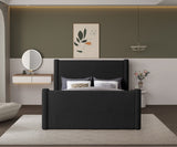 Elias Velvet Queen Bed – Stylish Modern Design with Solid Wood Frame for Ultimate Bedroom Elegance
