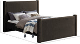 Elias Velvet Full Bed - Stylish Contemporary Design with Solid Wood Frame for Timeless Elegance