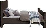 Elias Velvet Full Bed - Stylish Contemporary Design with Solid Wood Frame for Timeless Elegance