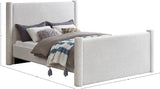 Elias Velvet Full Bed - Stylish Contemporary Design with Solid Wood Frame for Timeless Elegance