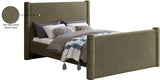 Elias Velvet Queen Bed – Stylish Modern Design with Solid Wood Frame for Ultimate Bedroom Elegance