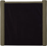 Elias Velvet Twin Bed - Elegant Minimalist Design with Solid Wood Frame for Contemporary Bedrooms