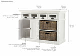 Halifax Dining Buffet with Basket Set