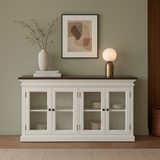 Halifax Accent Display Buffet with 4 Glass Doors