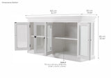 Halifax Display Buffet with 4 Glass Doors