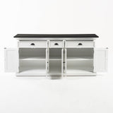 Halifax Contrast Large Buffet 5 Doors 3 Drawers 71''