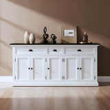 Halifax Contrast Large Buffet 5 Doors 3 Drawers 71''
