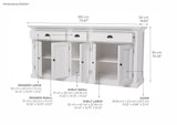 Halifax Large Buffet 5 Doors 3 Drawers 71''