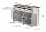 Halifax Accent Buffet with 4 Doors 3 Drawers