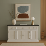 Halifax Contrast Buffet with 4 Doors 3 Drawers
