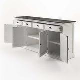 Halifax Contrast Large Buffet 4 Doors 4 Drawers 79''