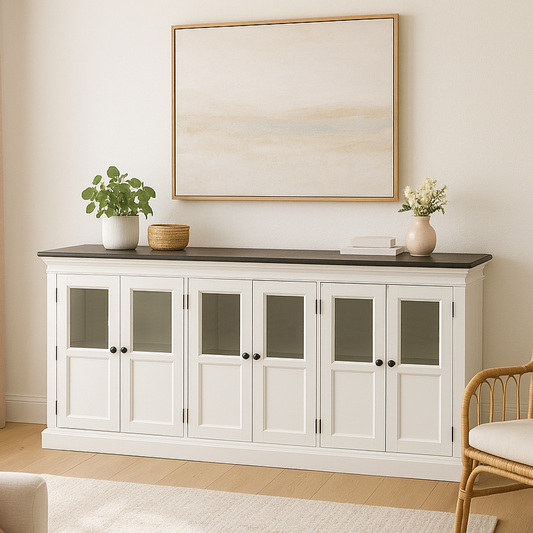 Halifax Contrast Buffet with 6 Glass Doors