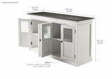 Halifax Contrast Buffet with 4 Glass Doors