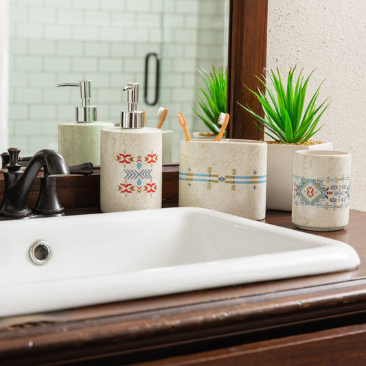 Spirit Valley Ceramic 3PC Countertop Bathroom Set, 4 MOQ