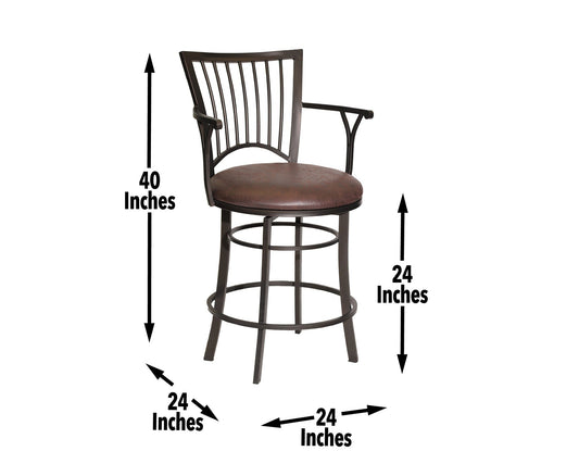 Bayview 24" Counter Stool, Swivel