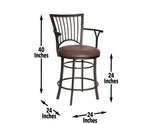 Bayview 24" Counter Stool, Swivel
