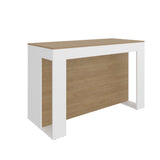 Cuenca Dining Counter Table, Freestanding Structure with 3 Open Storage Shelves and Wide Dining Countertop Space for Kitchen or Dining Rooms