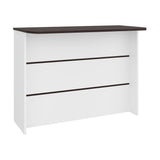 Fendi Kitchen Island with Spacious Countertop, Open Lower Shelves, Storage Cabinet and Versatile Multi-Use Design for Meal Preparation, Coffee Station Organization, Modern Home Convenience