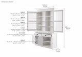 Halifax Glass-Display Hutch Unit