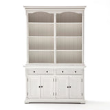 Provence Hutch Cabinet with 8 Shelves