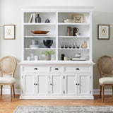 Halifax Hutch Bookcase 5 Doors 3 Drawers