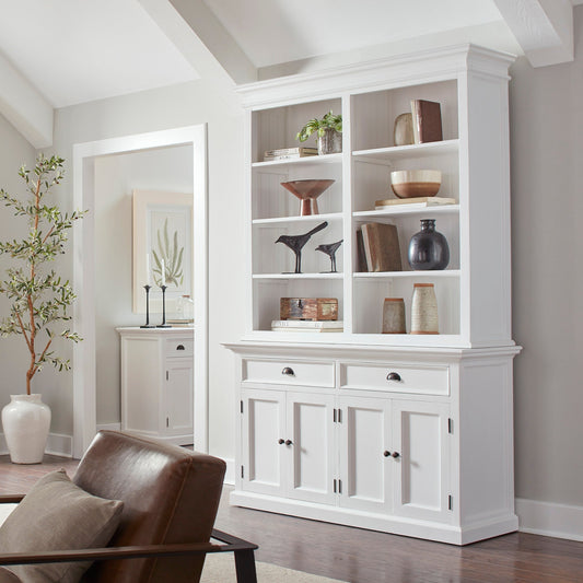 Halifax Buffet Hutch Unit with 8 Shelves