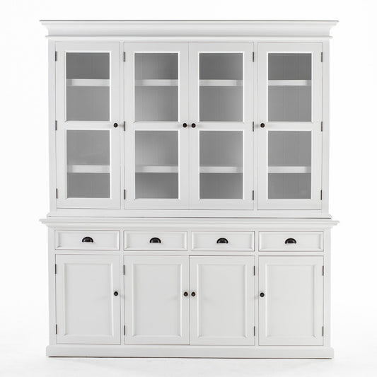 Halifax Buffet Hutch Unit with 4 Glass Doors