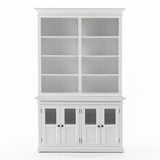 Halifax Hutch Unit with 4 Glass Doors