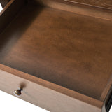 4-Piece Mid-Century Modern Solid Wood Bedroom Set with USB Nightstands & Dresser