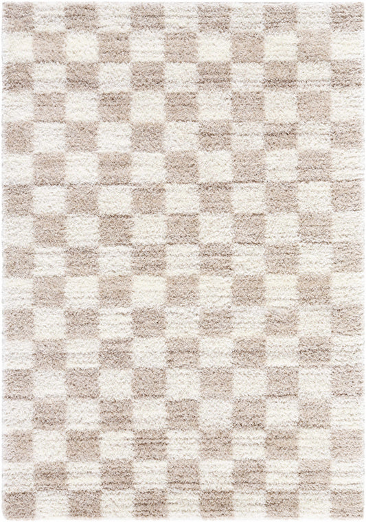 Belita Beige Luxe Shag Area Rug
