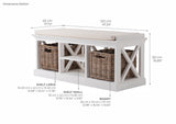 Halifax Bench & Basket Set