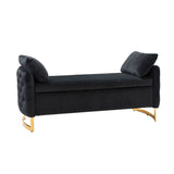 Angelo Upholstered Flip Top Storage Bench