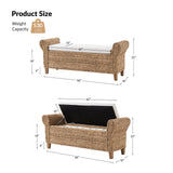 Coastal Charm: Wilhelm Rattan Storage Bench