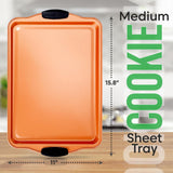 Medium Cookie Sheet -Commercial Grade Restaurant Quality Metal Bakeware, Compatible With Models: Ncsbs3S45, Nc5Pcs (Copper)