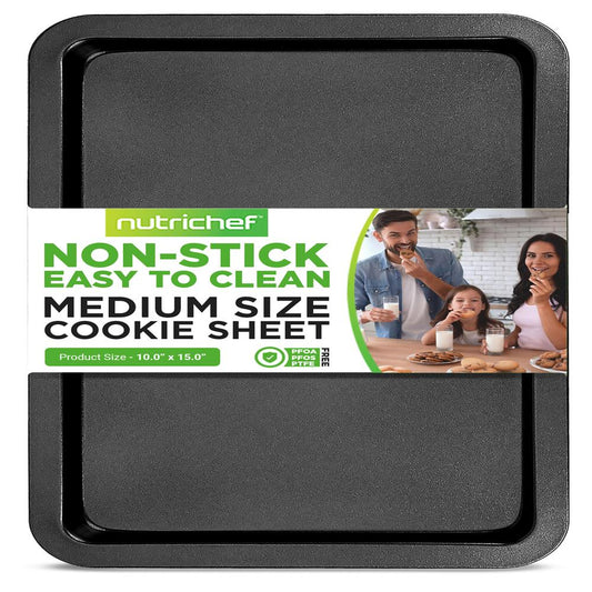 Medium Cookie Sheet - Deluxe Nonstick Gray Coating Inside & Outside, Compatible With Model: Ncbs10S (Gray)