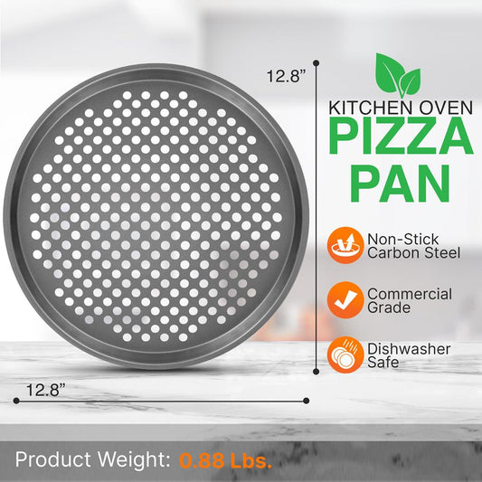 Non-Stick Pizza Pan - Deluxe Nonstick Gray Coating Inside And Outside,  Compatible With Model: Ncbs10S (Gray)