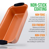 Non-Stick Loaf Pan - Flexible Nonstick Carbon Steel With Blue Silicone Handles, Compatible With Models: Ncsbs54S, Ncsbs52S (Copper)