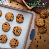 Large Cookie Sheet - Kitchen Oven Baking Pan With Blue Silicone Handles, Compatible With Models: Ncsbsg78, Ncsbsg63, Ncsbsg60, Ncsbsg36 (Gold)