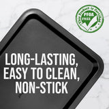 Medium Cookie Sheet - Non-Stick Bake Trays With Black Coating Inside & Outside, Compatible With Model: Nczk3B (Gray)