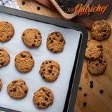 Medium Cookie Sheet - Non-Stick Bake Trays With Black Coating Inside & Outside, Compatible With Model: Nczk3B (Gray)