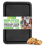 Medium Cookie Sheet - Non-Stick Bake Trays With Black Coating Inside & Outside, Compatible With Model: Nczk3B (Gray)