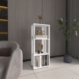 TUHOME Eco 39" Tall Four-Tier Bookcase with Open Shelves, Modern Vertical Storage Cabinet for Living Room, Bedroom or Office, Compact Display Unit for Books, Décor and Everyday Organization with Clean Contemporary Design