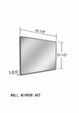 Belleview Silver Gray Iron Mirror