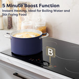 CIARRA Powerful Set: 30 Inch Wall Mount Range Hood + 30 Inch Built-In Induction Cooktop（CAS75206P+CABIH304B）